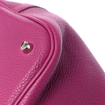 Hermes Taurillon Clemence Picotin Lock 26 GM Cyclamen 9 of 12