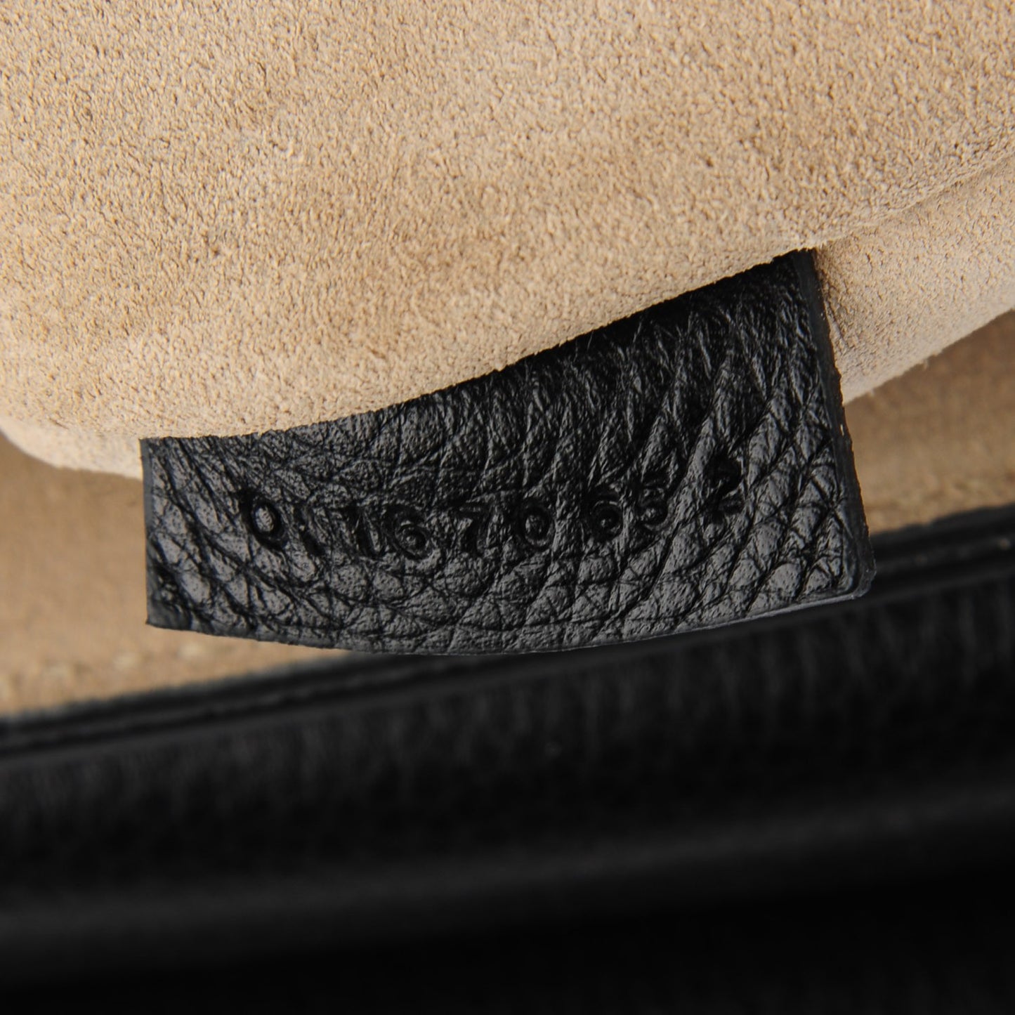 Suede Calfskin Medium Faye Shoulder Bag Black