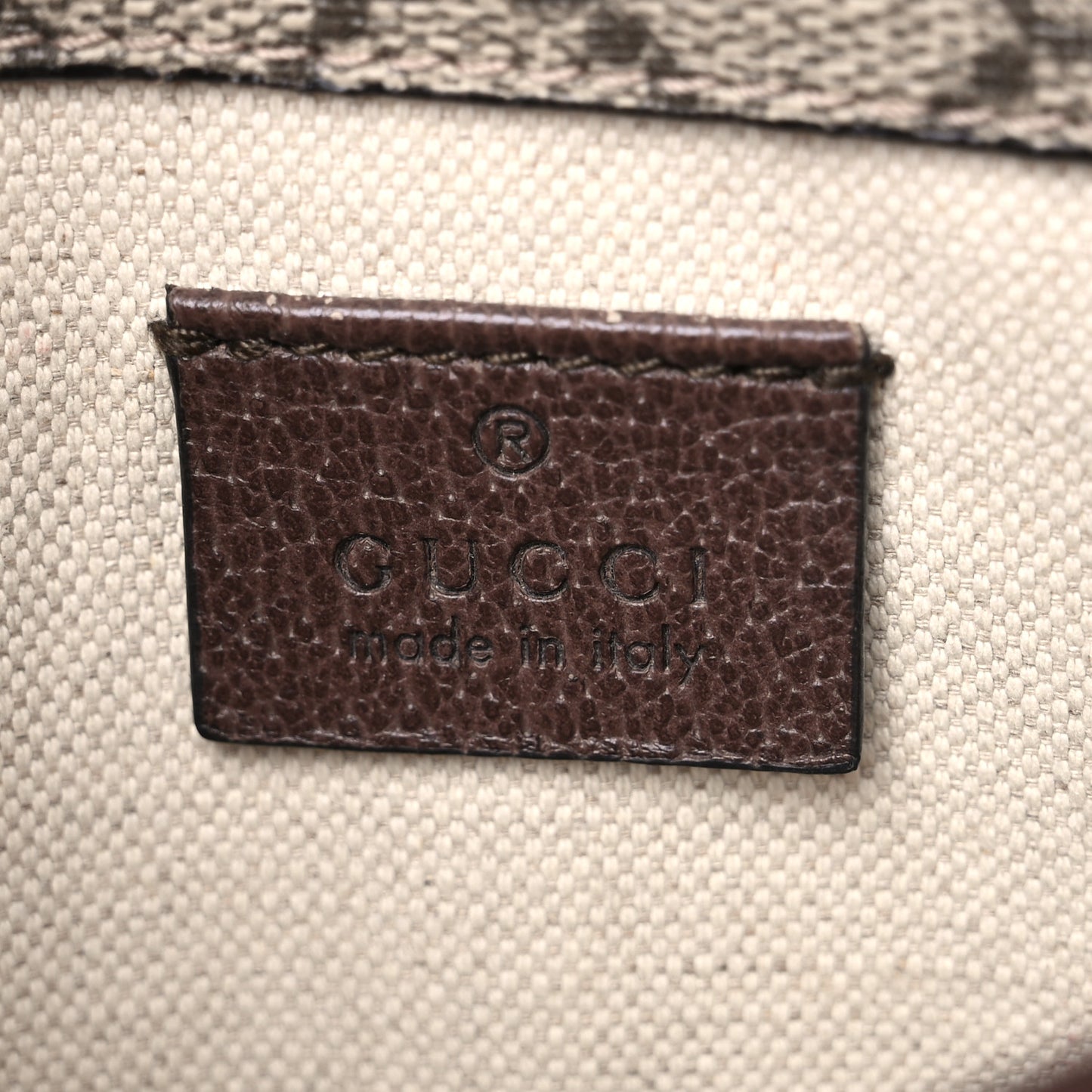 GG Supreme Monogram Neo Vintage Web Belt Bag Brown