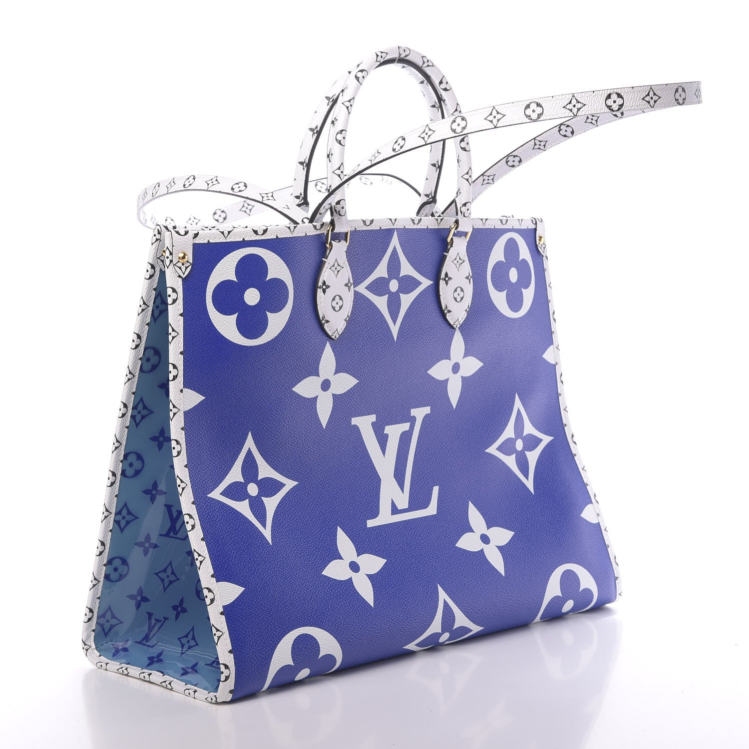 Louis Vuitton Monogram Giant Saint Tropez Onthego Blue 4 of 11