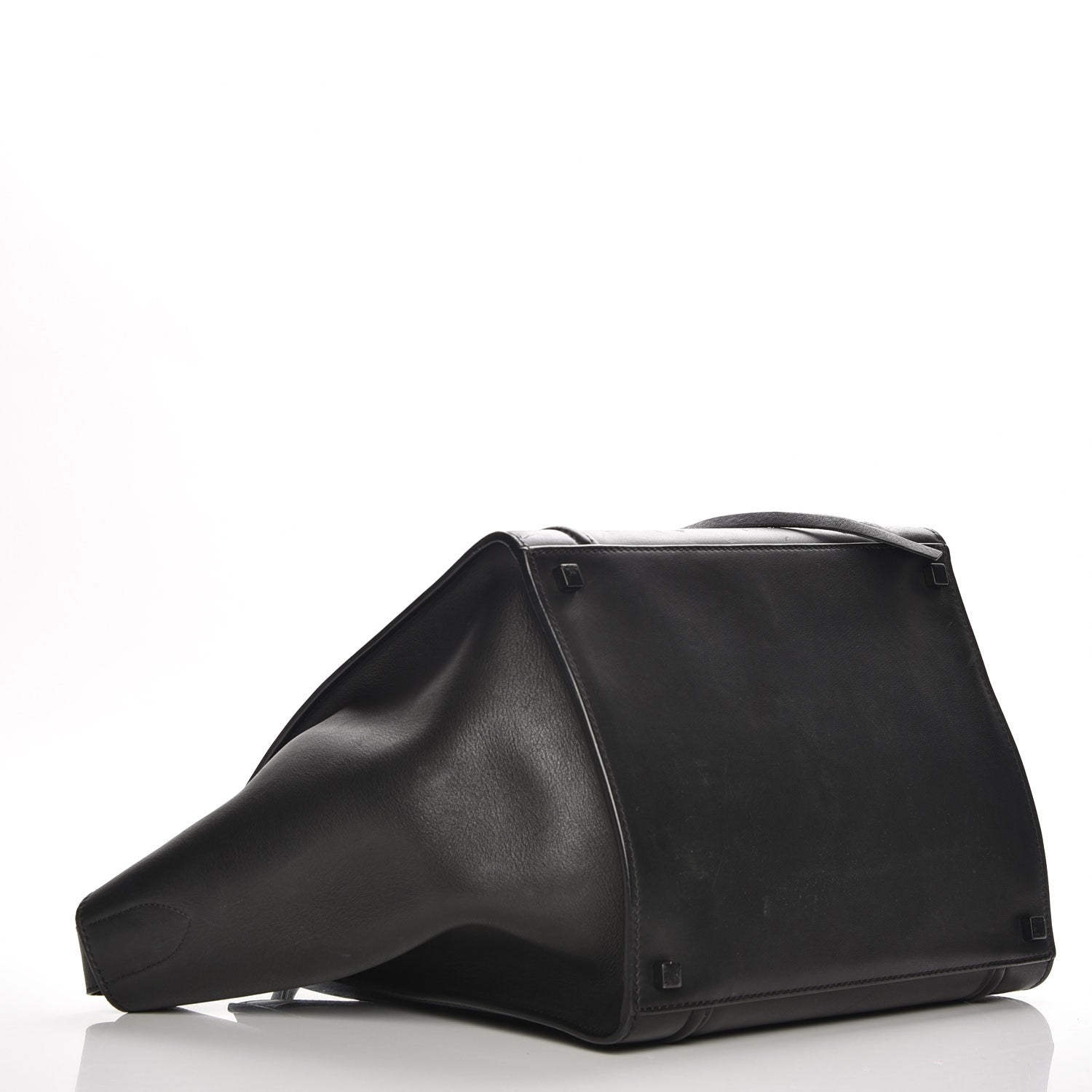 Celine Supple Calfskin Medium Phantom Luggage Black 4 of 8