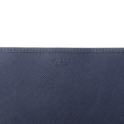 Prada Saffiano Fiocco Bow Flap Wallet Bleuette 8 of 9