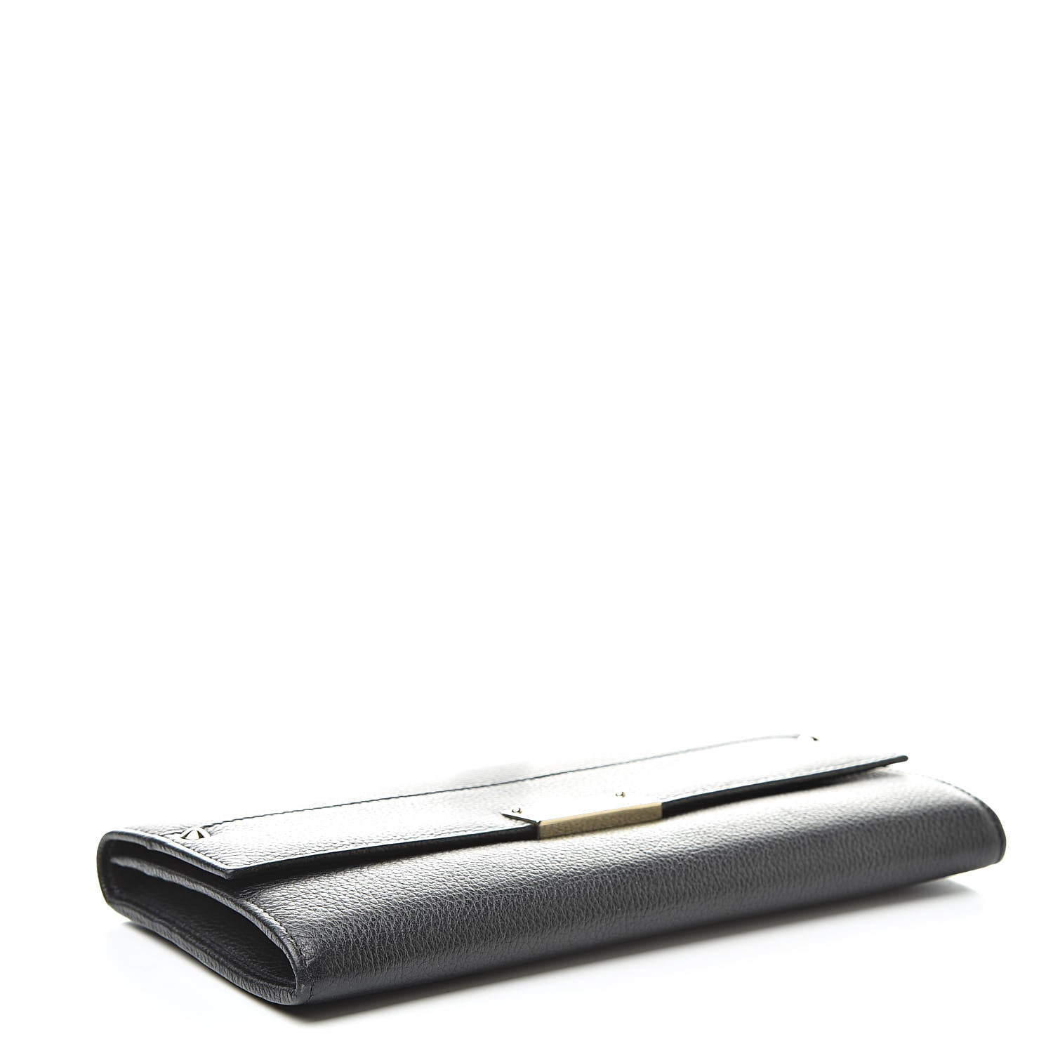 Jimmy Choo Calfskin Reese Clutch Wallet Black 4 of 8