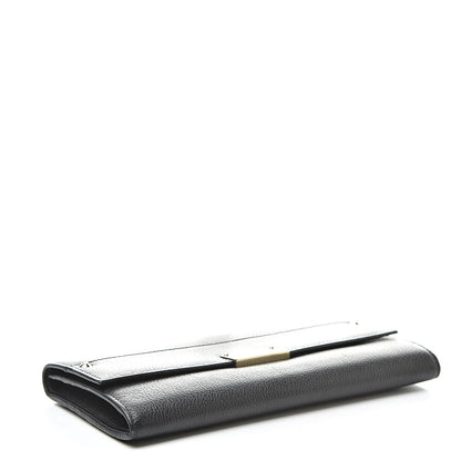 Jimmy Choo Calfskin Reese Clutch Wallet Black 4 of 8