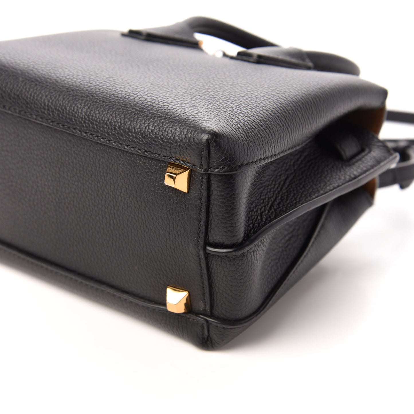 Grained Calfskin Mini Milla Tote Black