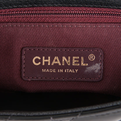 Chanel Patent Goatskin Quilted Medium CC Eyelet Flap Black 7 of 8