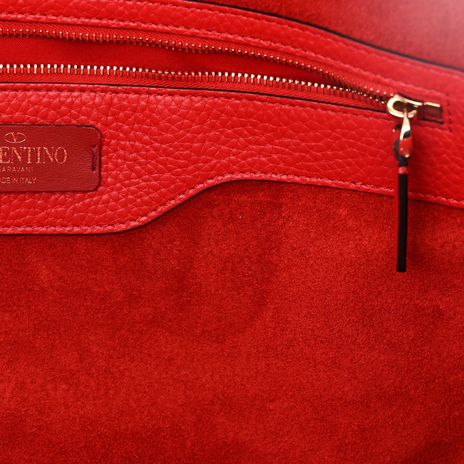Valentino Garavani Grained Calfskin Rockstud Shoulder Tote Rouge Pur 10 of 15