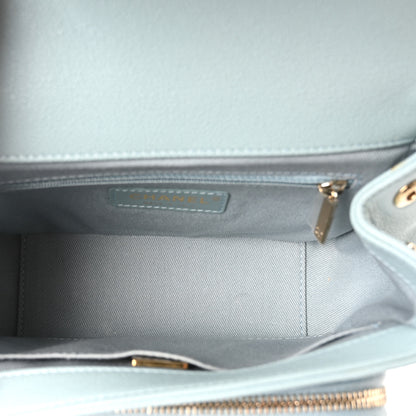 Chanel Caviar Quilted Small Business Affinity Flap Light Blue 5 of 10