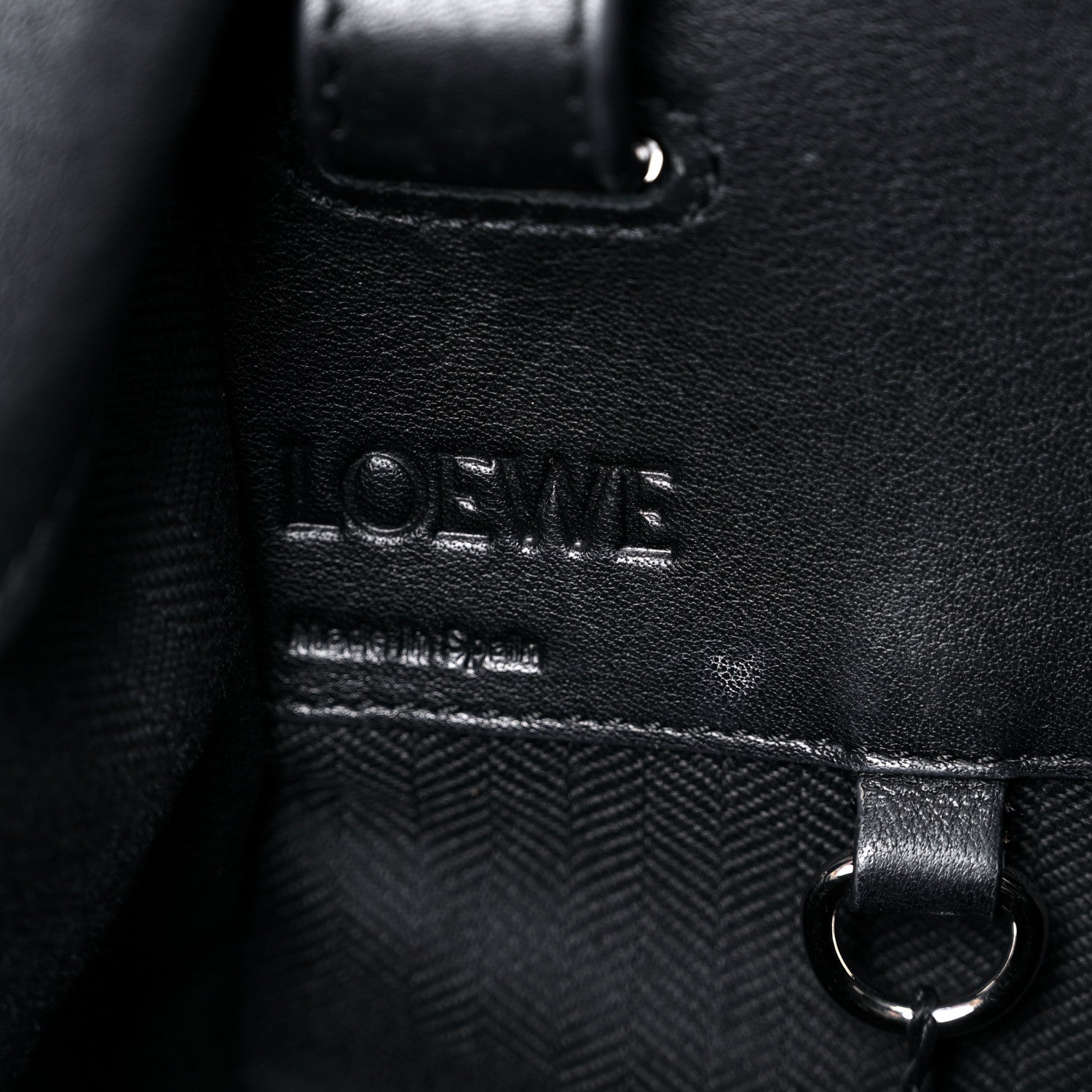 Loewe Calfskin Small Hammock Shoulder Bag Black 6 of 20