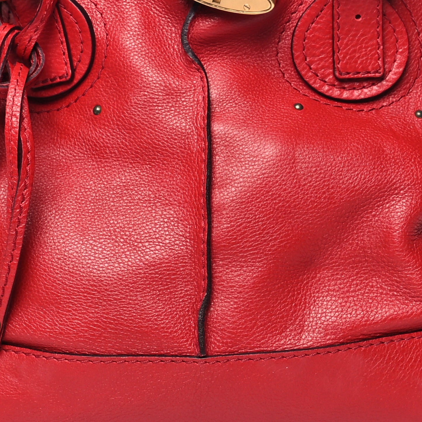 Calfskin Paddington Satchel Rouge