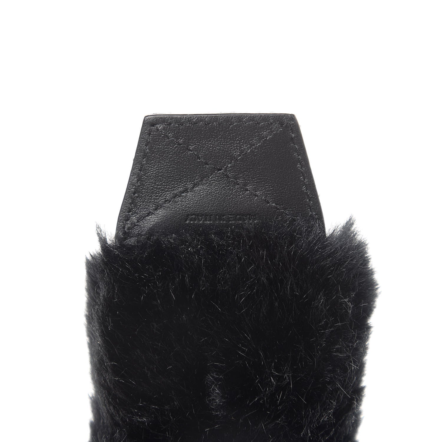 Givenchy Faux Fur Logo Bag Strap Black 5 of 6