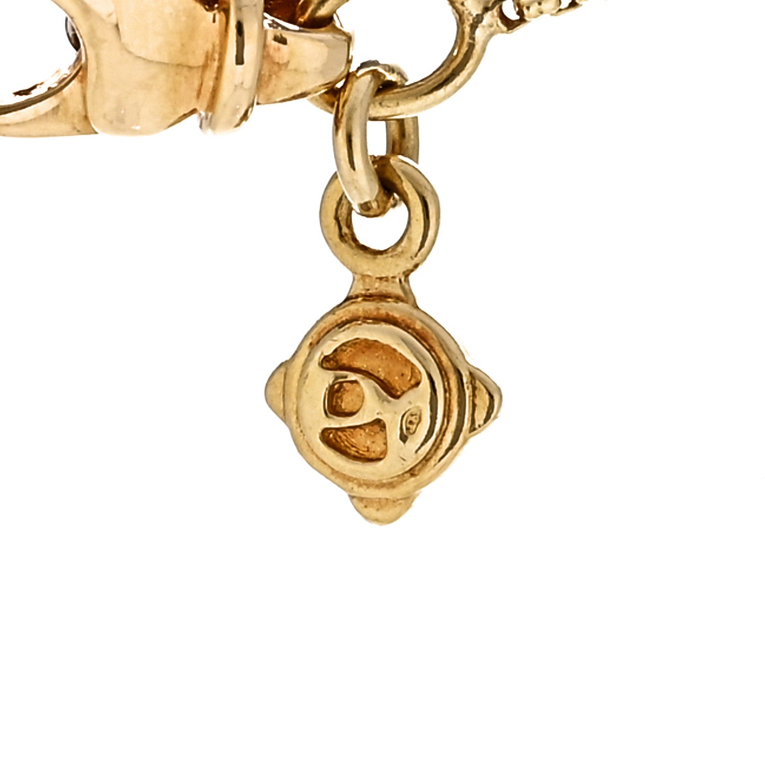 David Yurman 18K Yellow Gold Blue Topaz 7mm Infinity Pendant Necklace 6 of 7