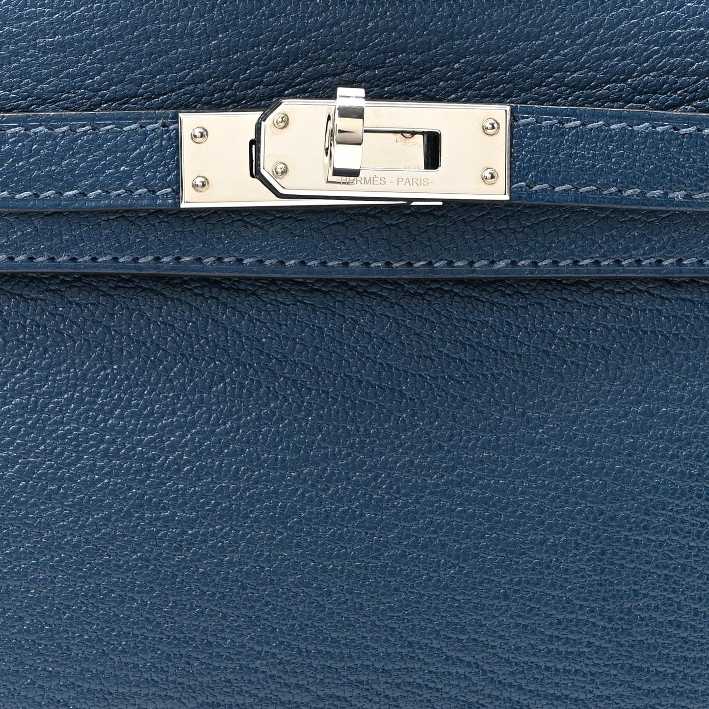 Chevre Mysore Verso Mini Kelly Sellier 20 Deep Bleu Ebene