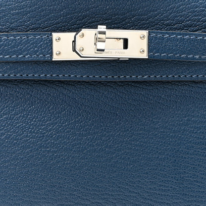 Hermes Chevre Mysore Verso Mini Kelly Sellier 20 Deep Bleu Ebene 7 of 9