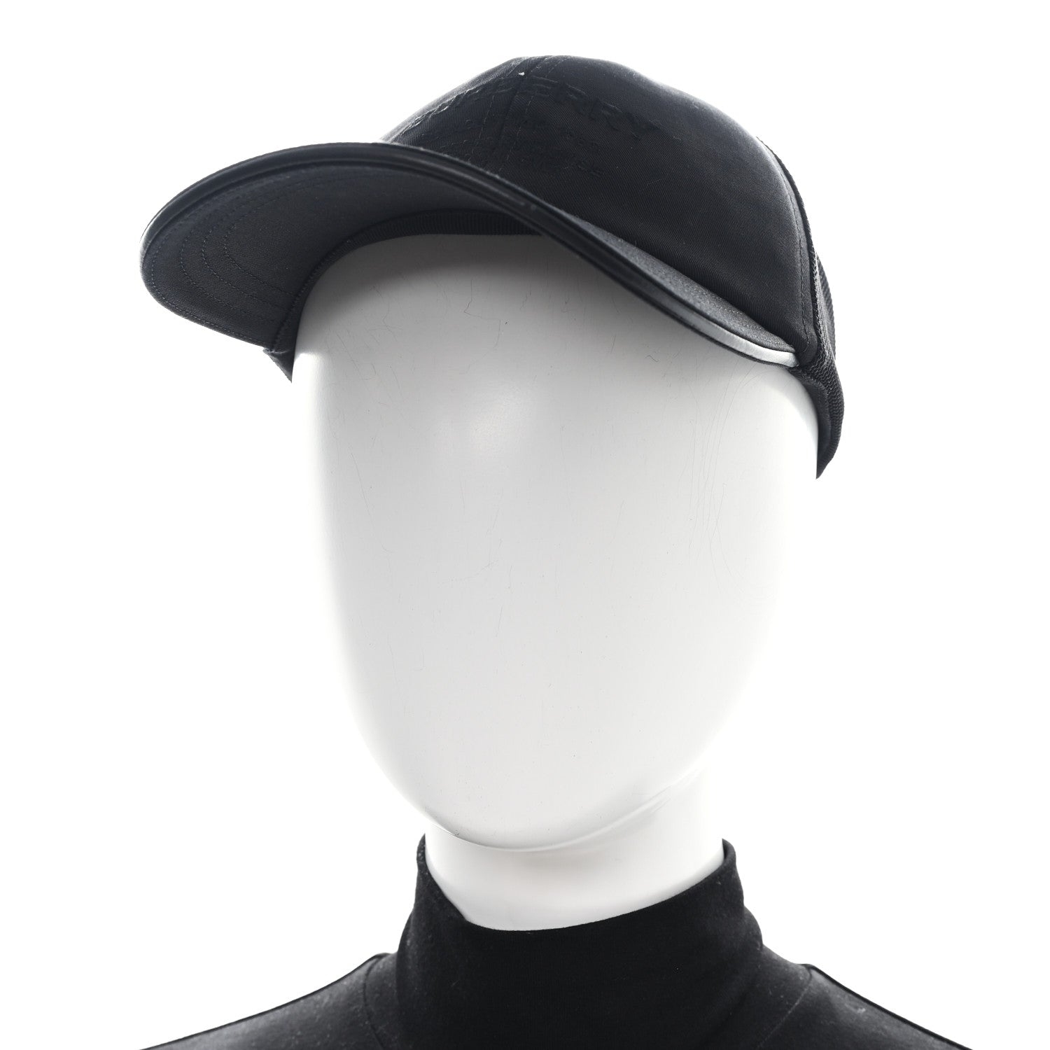 Burberry Cotton Mesh Horseferry Logo Baseball Cap L Black 2 of 9