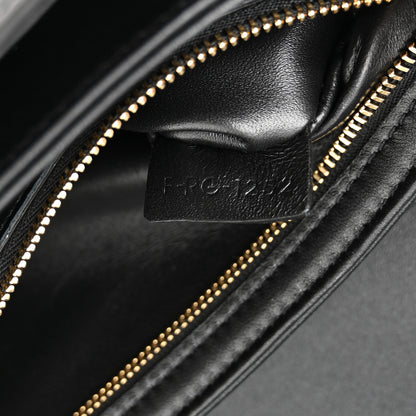 Celine Shiny Calfskin Medium Triomphe Black 7 of 10