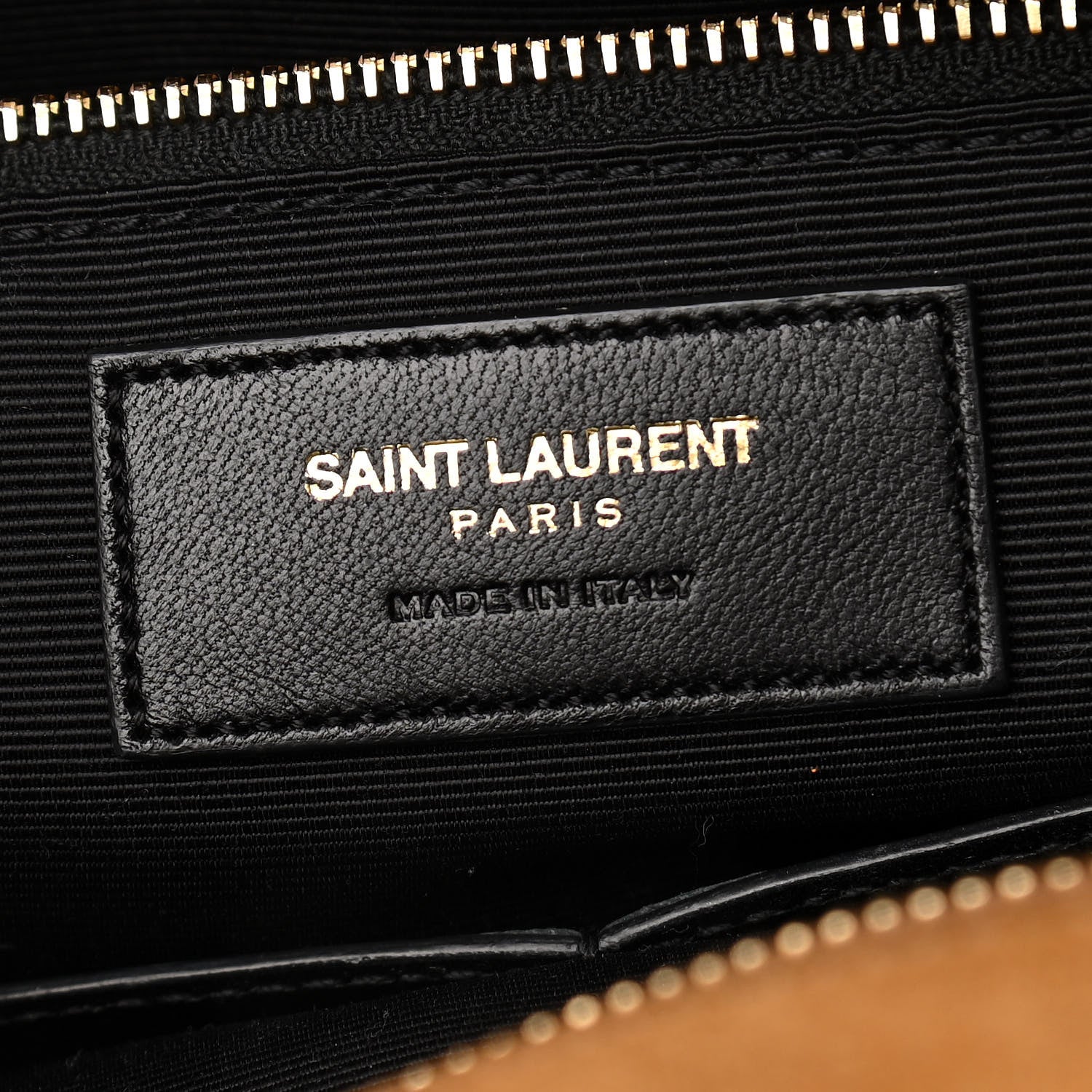 Saint Laurent Suede Fringe Monogram Shopping Tote Light Ochre 5 of 9