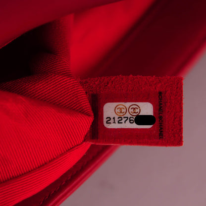 Chanel Lambskin Quilted Medium Boy Flap Red 7 of 7