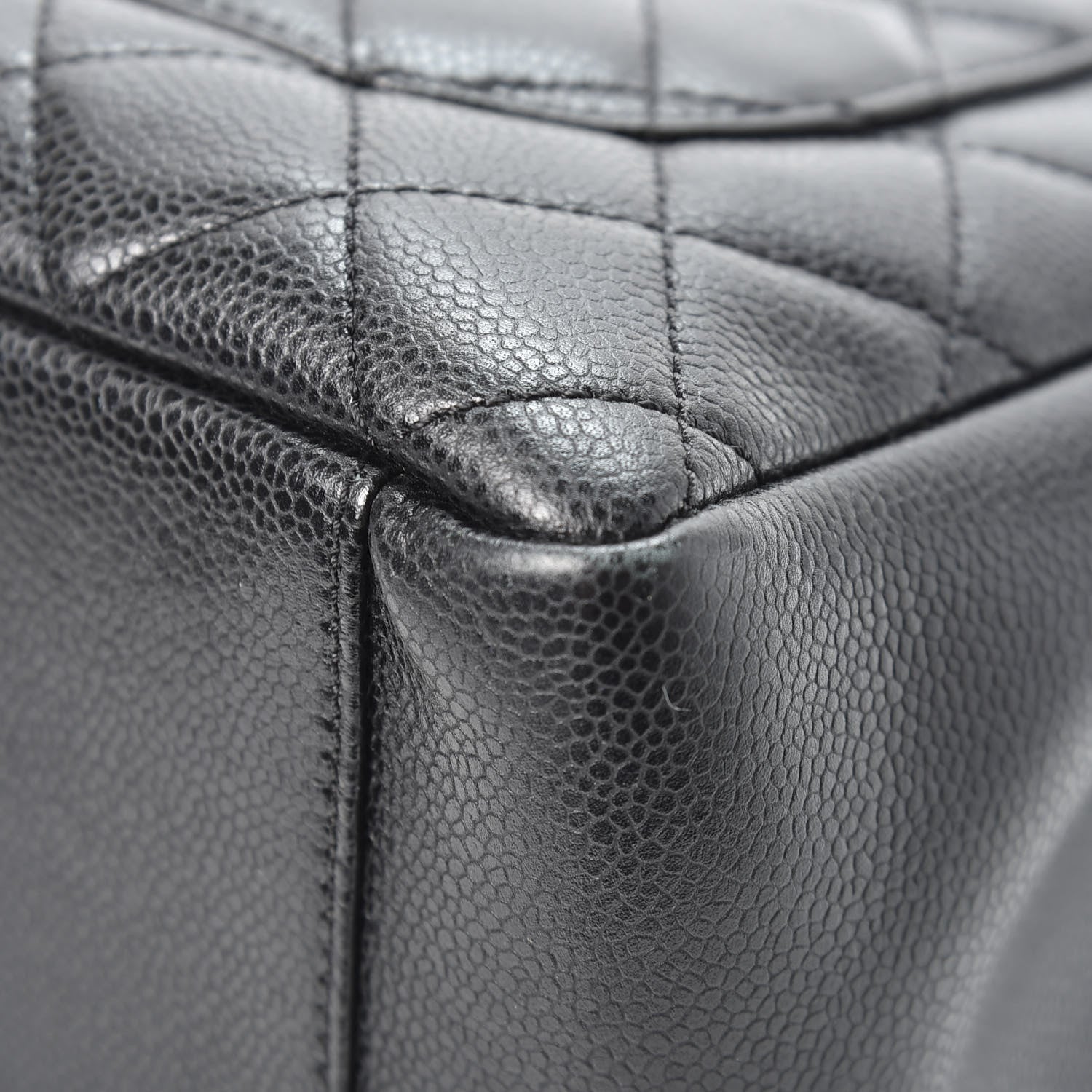 Chanel Caviar Quilted Grand Shopping Tote GST Black 10 of 12
