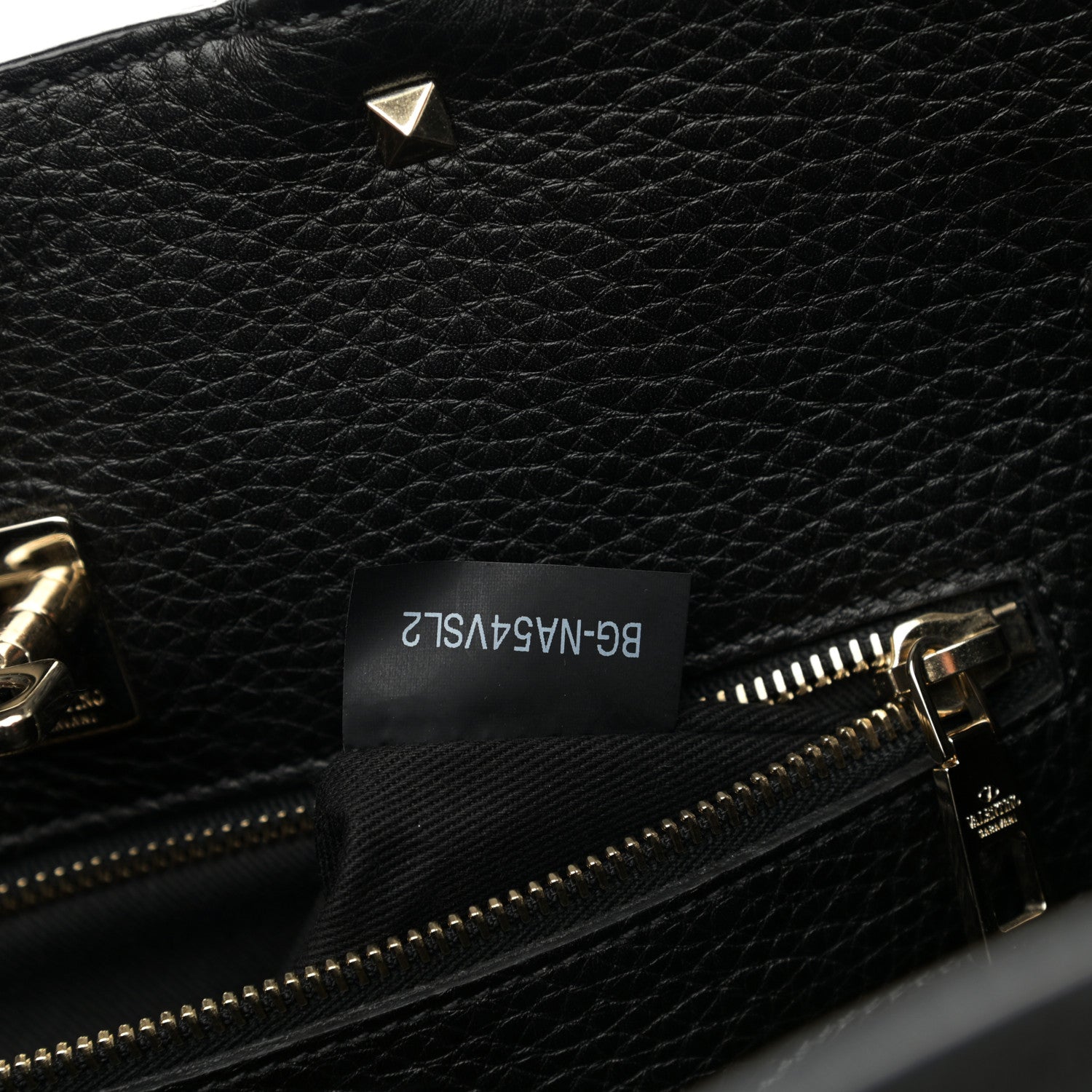 Valentino Garavani Pebbled Calfskin Large JoyLock Satchel Black 7 of 11
