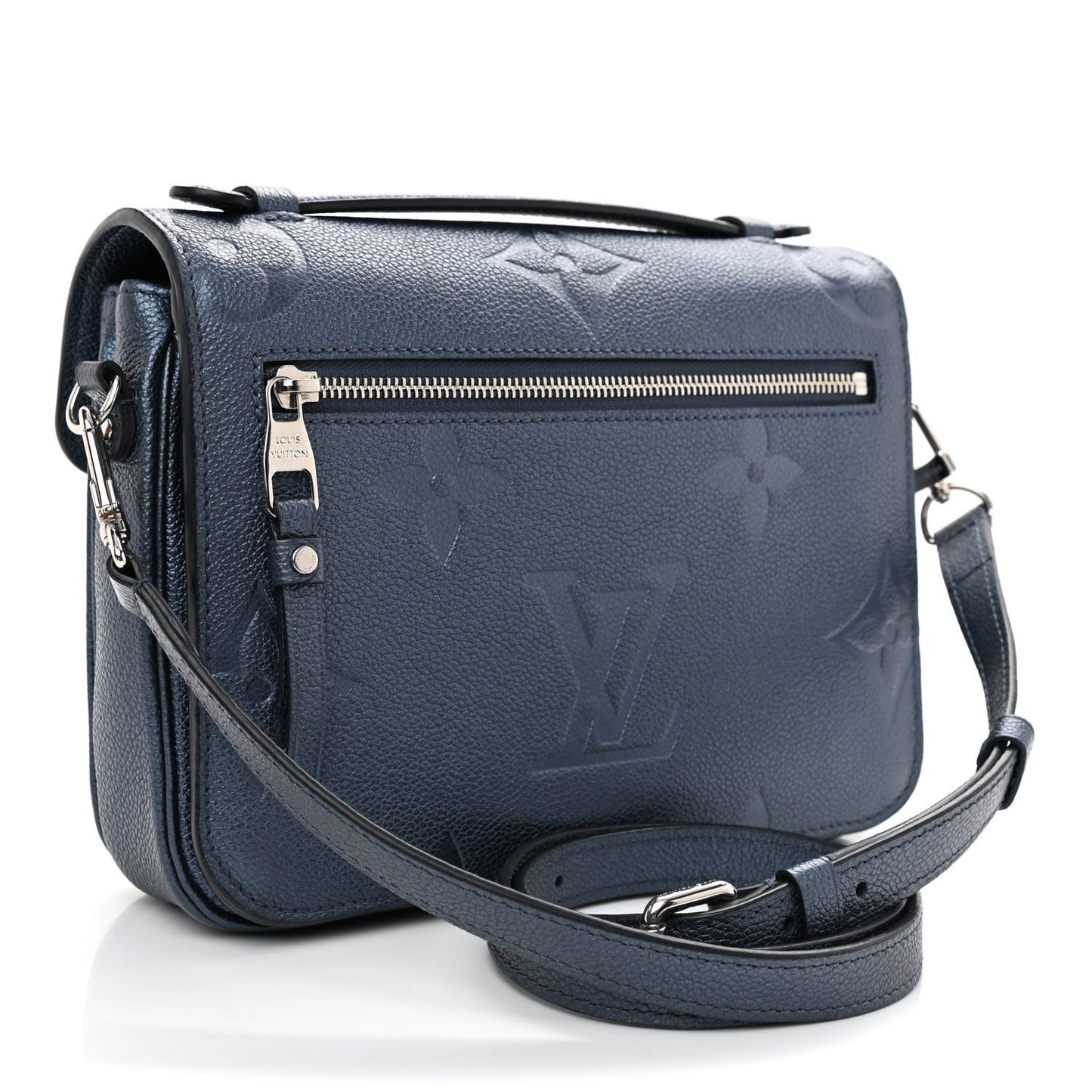 Metallic Empreinte Monogram Giant Pochette Metis Navy Nacre