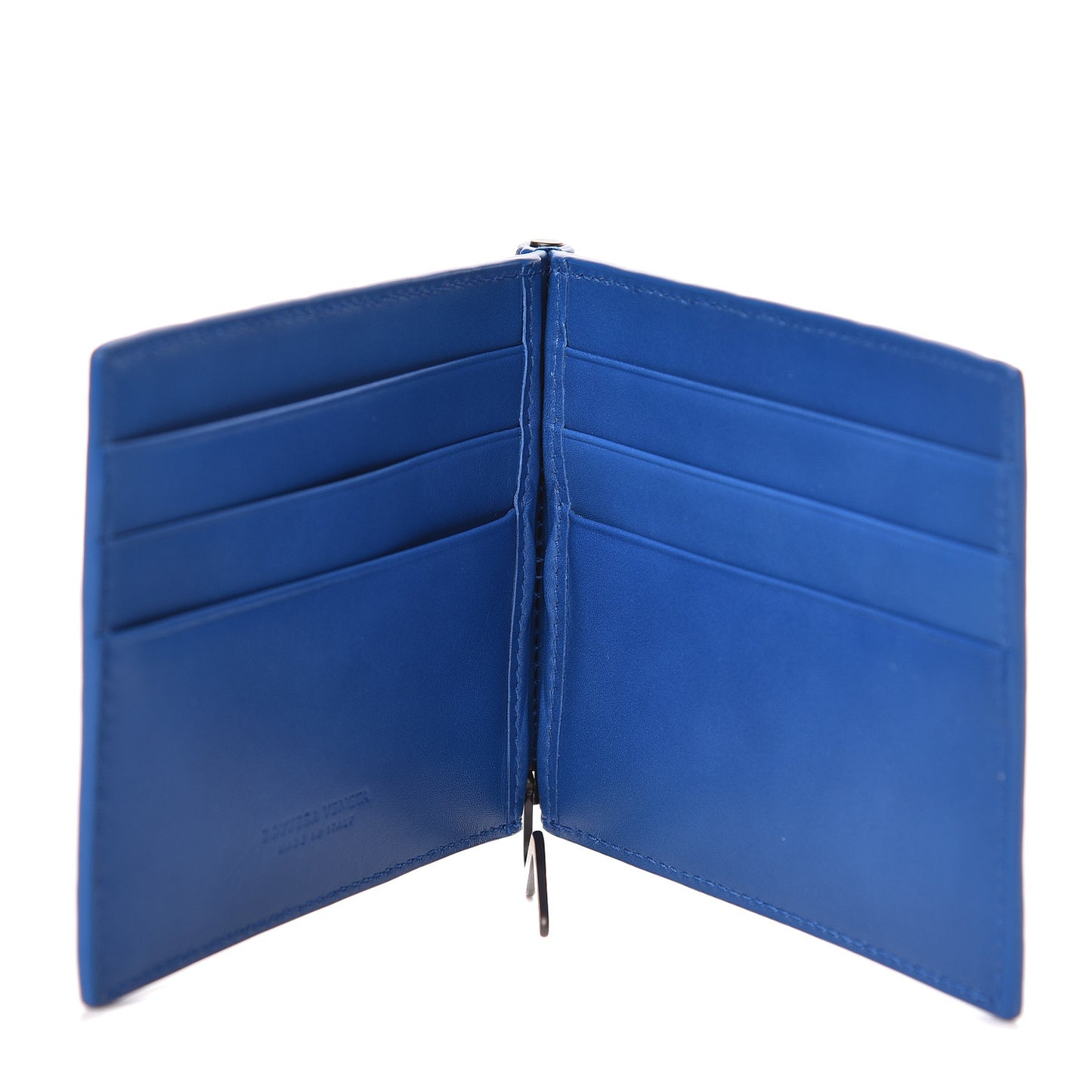 Nappa Intrecciato Bi-Fold Wallet Bleuette