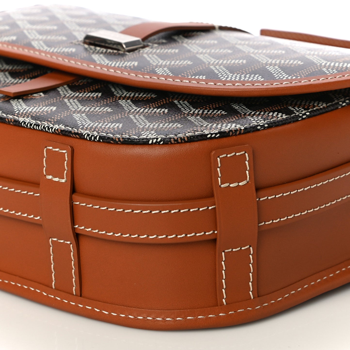 Goyardine Belvedere II PM Messenger Bag Black Gold