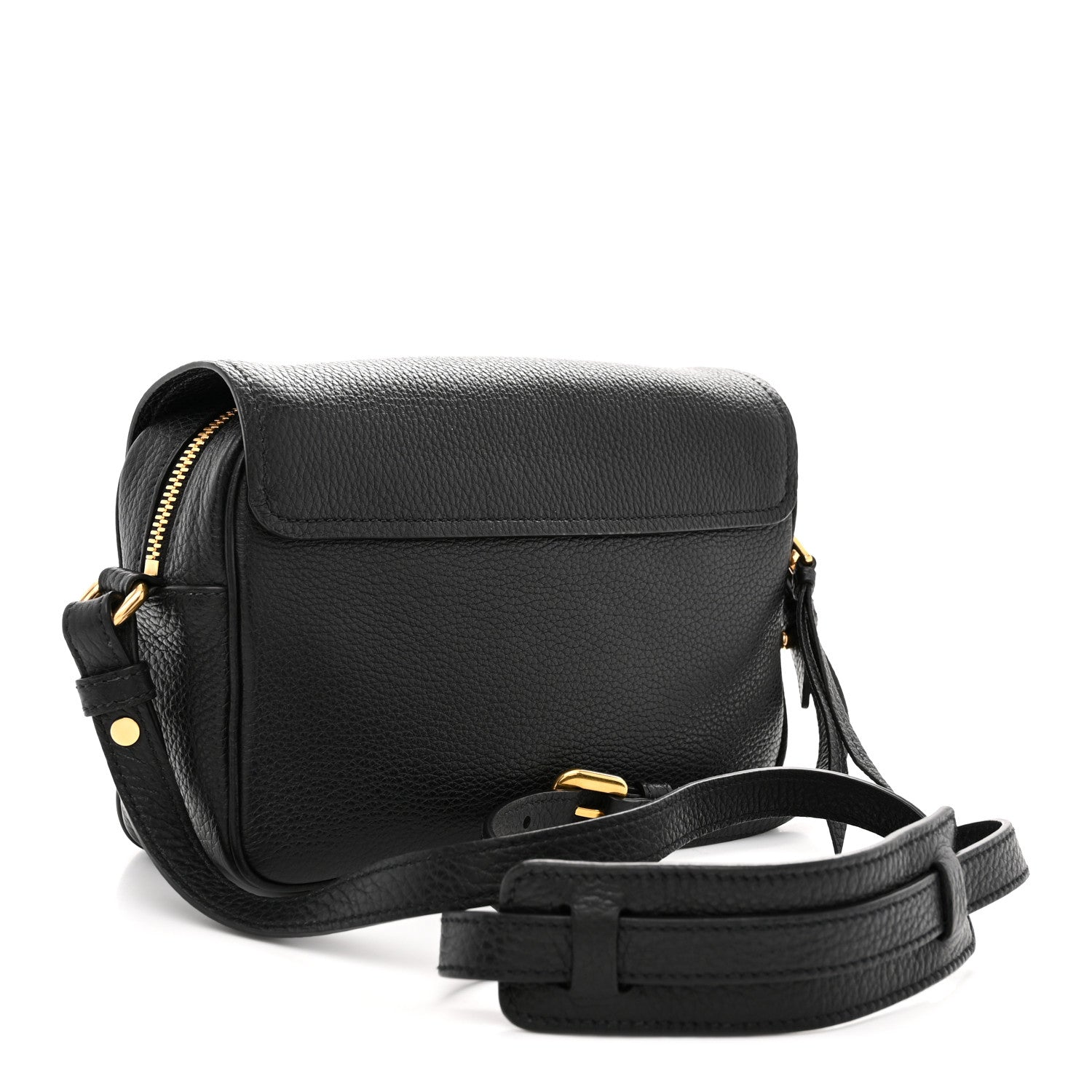 Prada Vitello Phenix Crossbody Bag Black 3 of 10