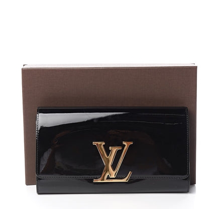 Louis Vuitton Patent Louise Clutch Black 7 of 7