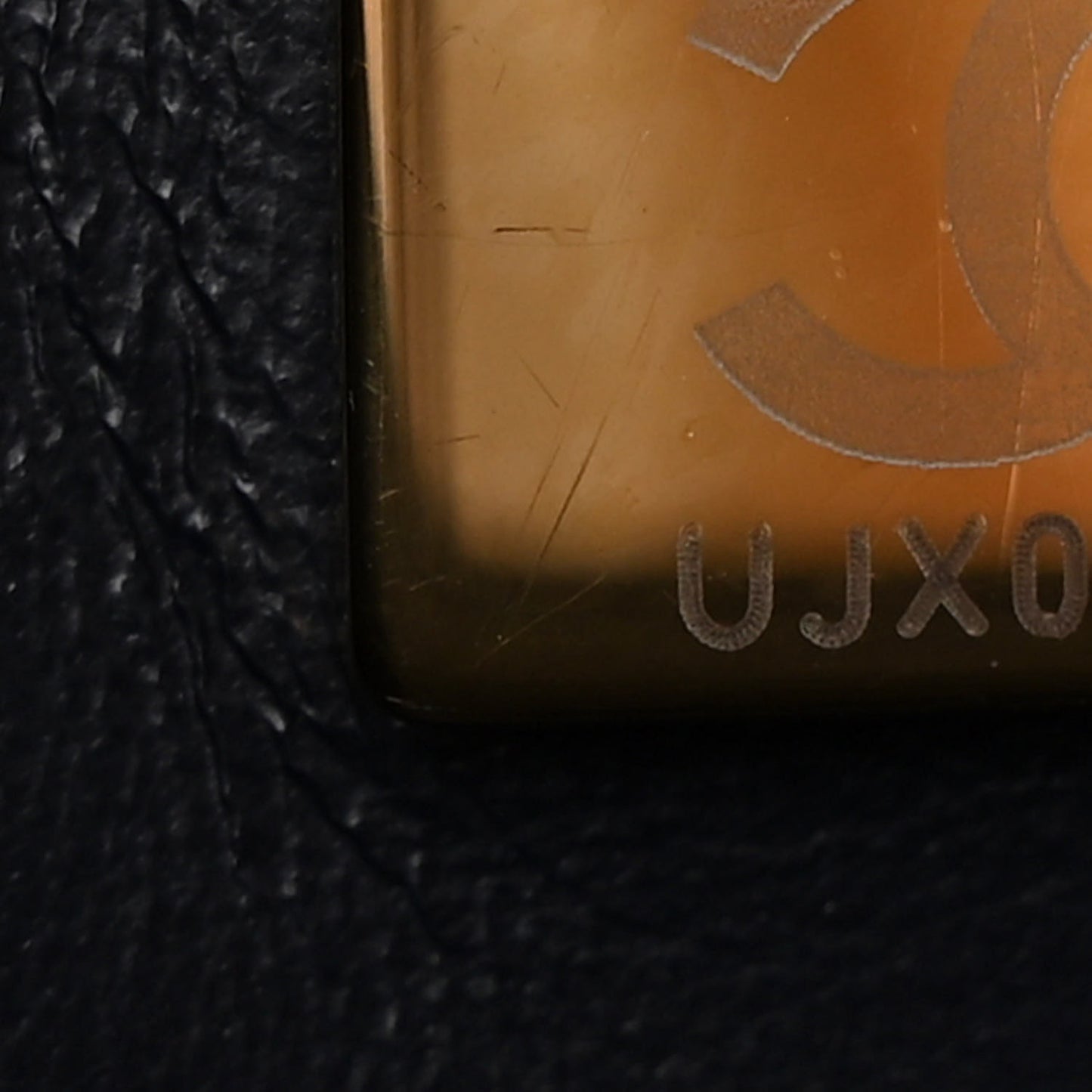 Caviar Quilted Small Shopping Tote Navy Blue