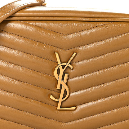 Saint Laurent Calfskin Matelasse Monogram Mini Lou Camera Bag Tabac Brown 8 of 10