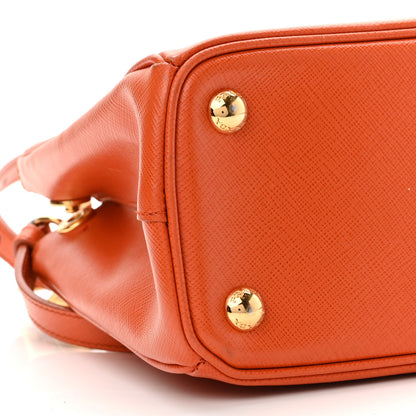 Prada Saffiano Lux Galleria Double Zip Tote Papaya 8 of 11