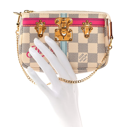 Louis Vuitton Damier Azur Summer Trunks Hawaii Mini Pochette Accessories 2 of 8