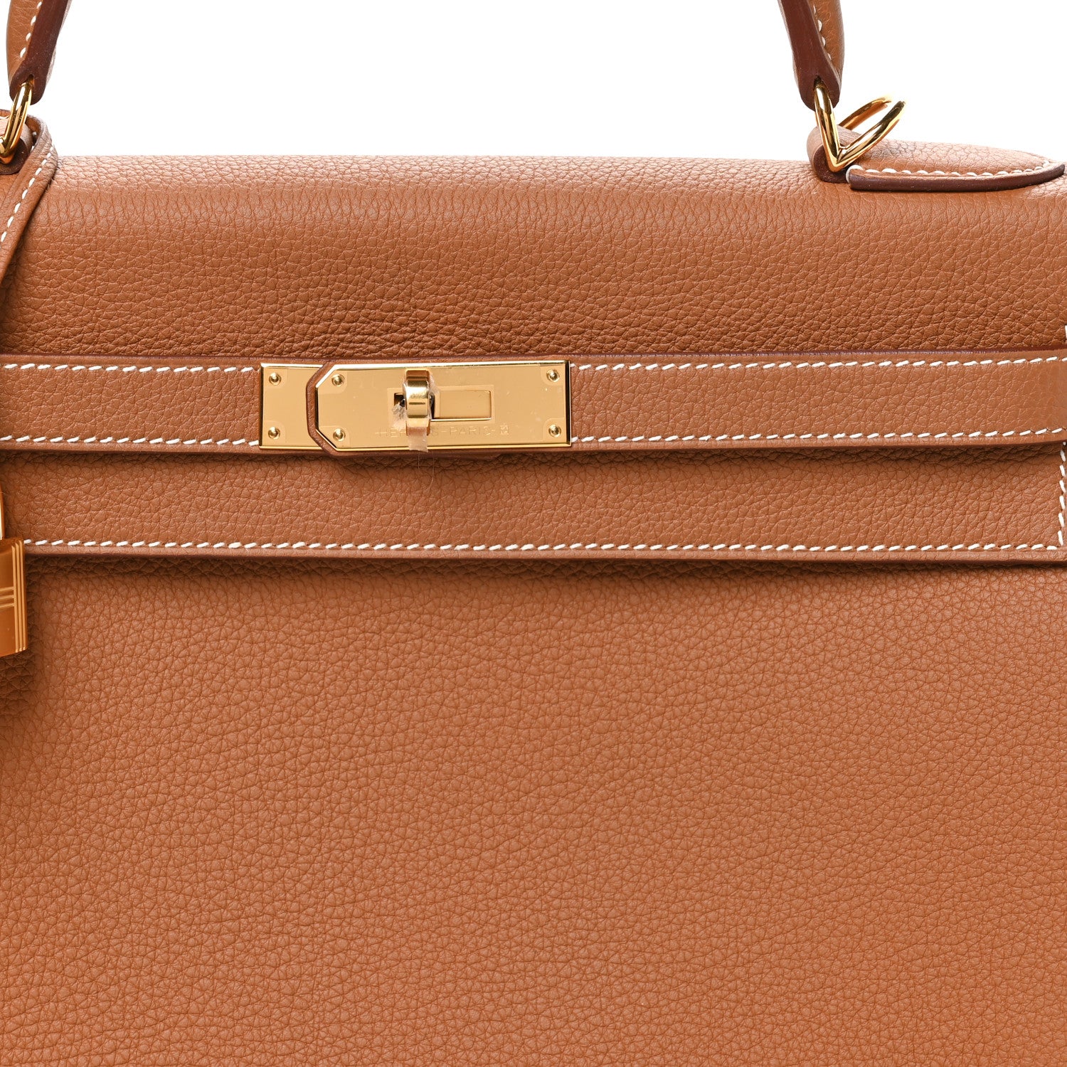 Hermes Togo Kelly Retourne 32 Gold 8 of 11