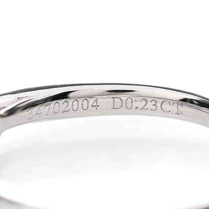 Tiffany Platinum Diamond .23ct Harmony Round Brilliant Engagement Ring 50 5.5 5 of 5