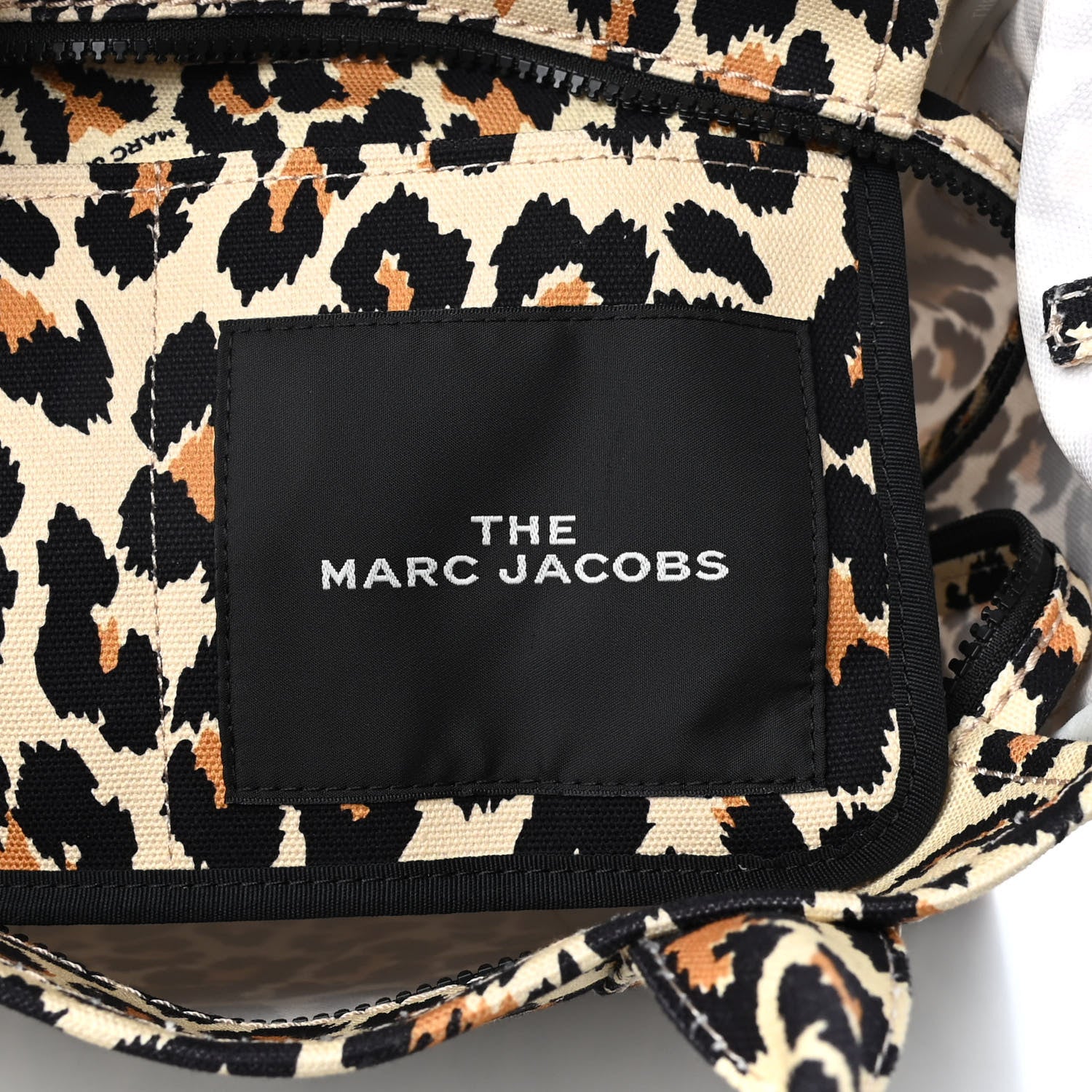 Marc Jacobs Cotton Canvas Leopard Print Medium The Traveler Tote Bag 6 of 9