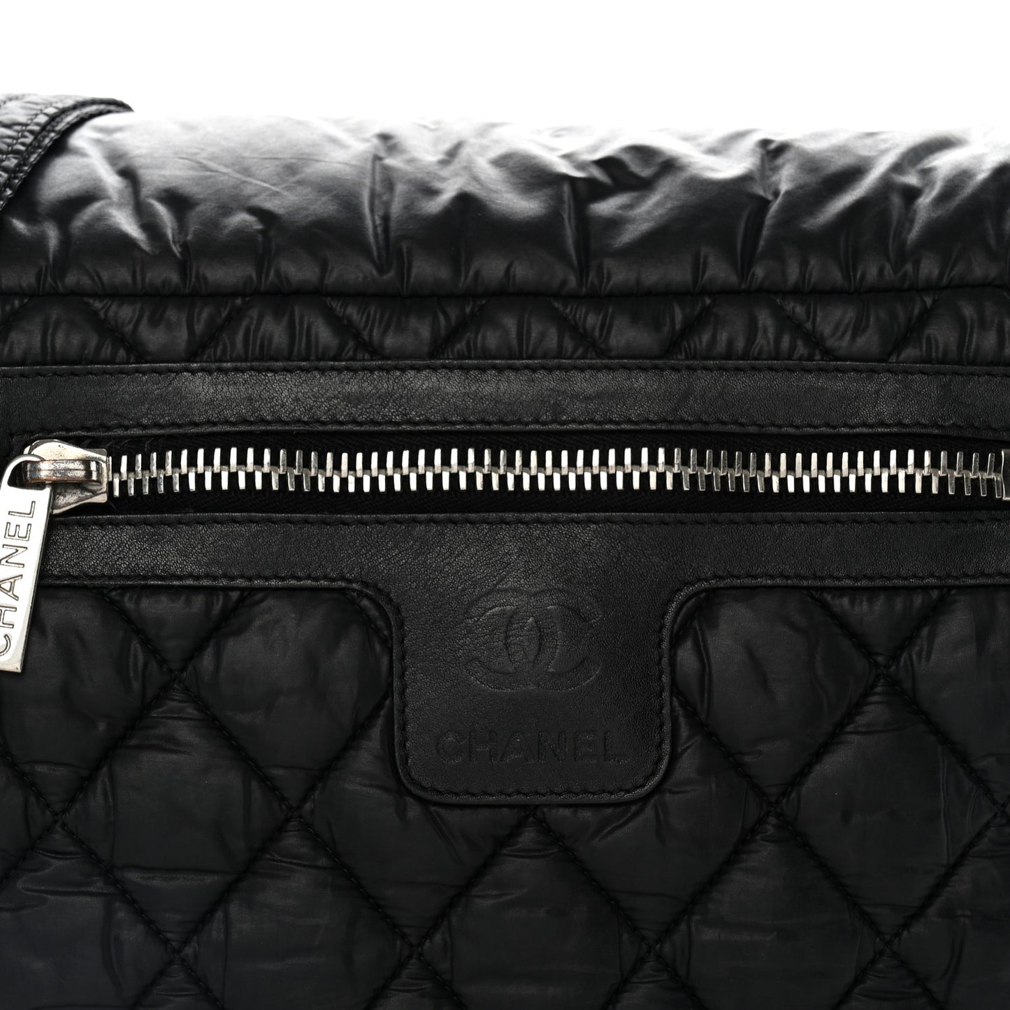 Nylon Small Coco Cocoon Messenger Bag Black