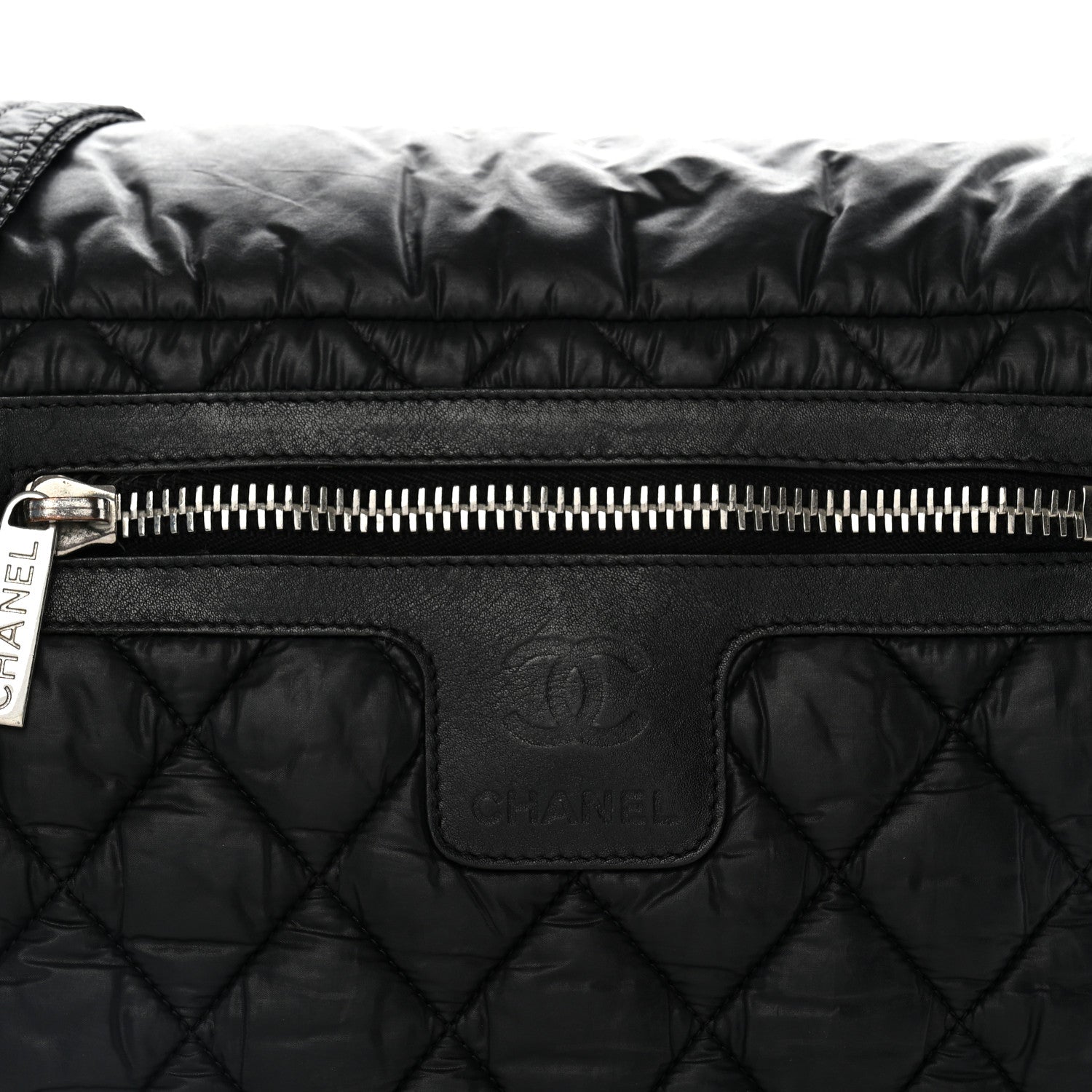 Chanel Nylon Small Coco Cocoon Messenger Bag Black 8 of 10