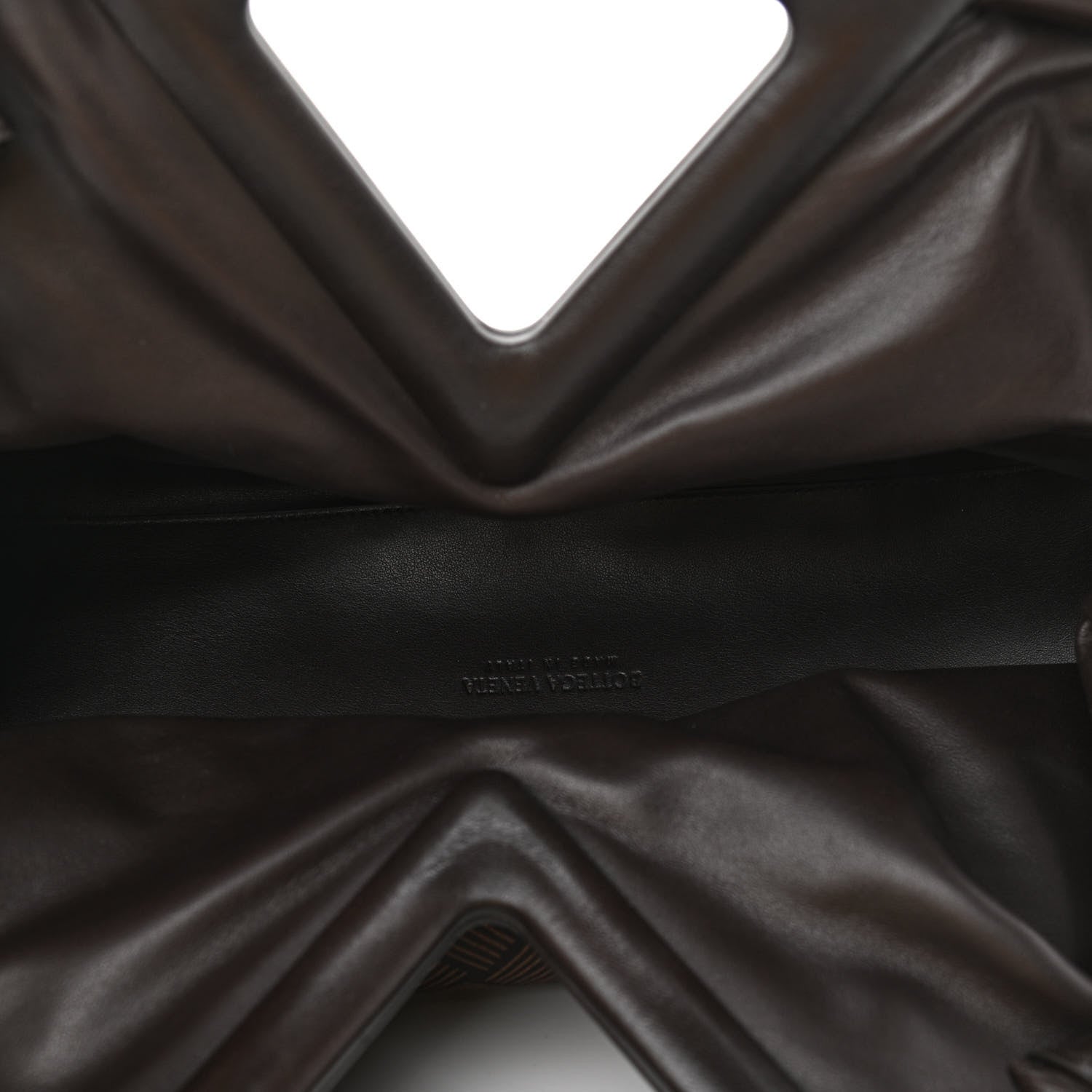 Bottega Veneta Fabric Intrecciato Medium The Point Triangle Bag Brown 5 of 11