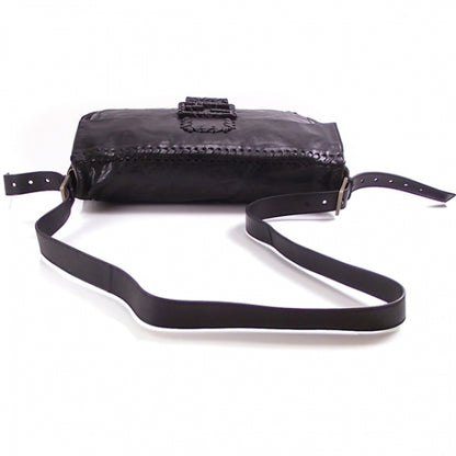 Fendi Calfskin Whipstitch Large Messenger Black 5 of 13