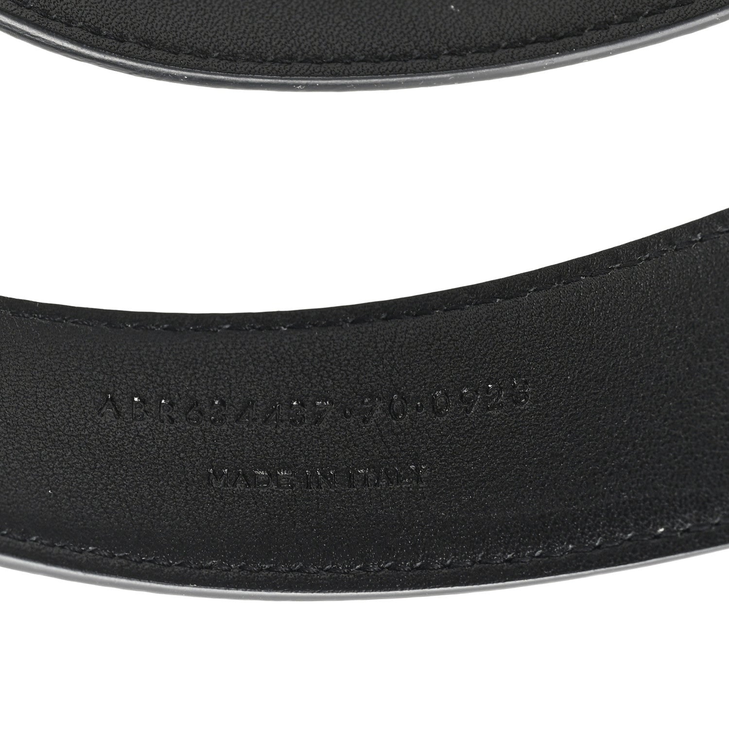 Saint Laurent Goatskin Monogram Cassandre Square Buckle Belt 70 28 Black 4 of 5