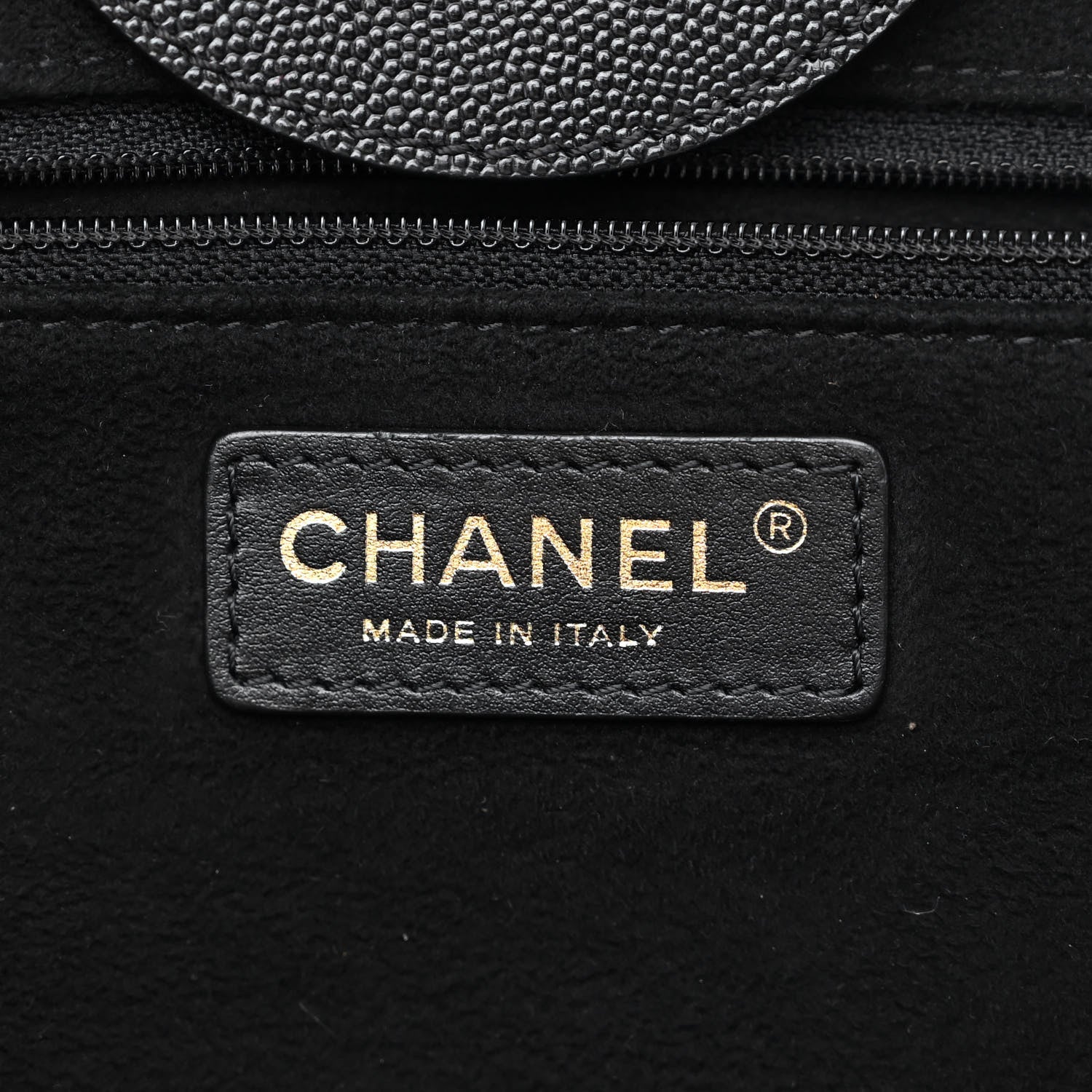 Chanel Caviar Medium Studded Deauville Tote Black 6 of 15