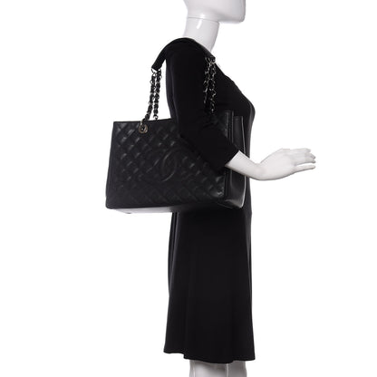Chanel Caviar Quilted Grand Shopping Tote GST Black 2 of 13