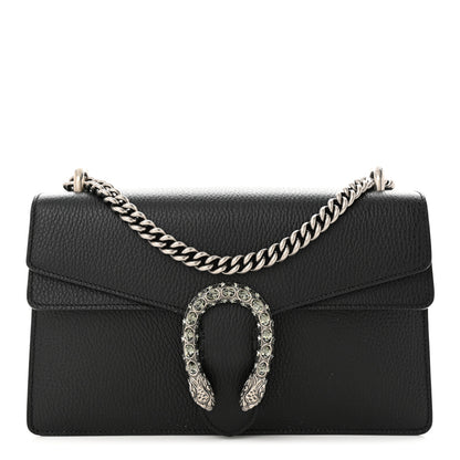 Gucci Pebbled Calfskin Small Dionysus Shoulder Bag Black 1 of 11