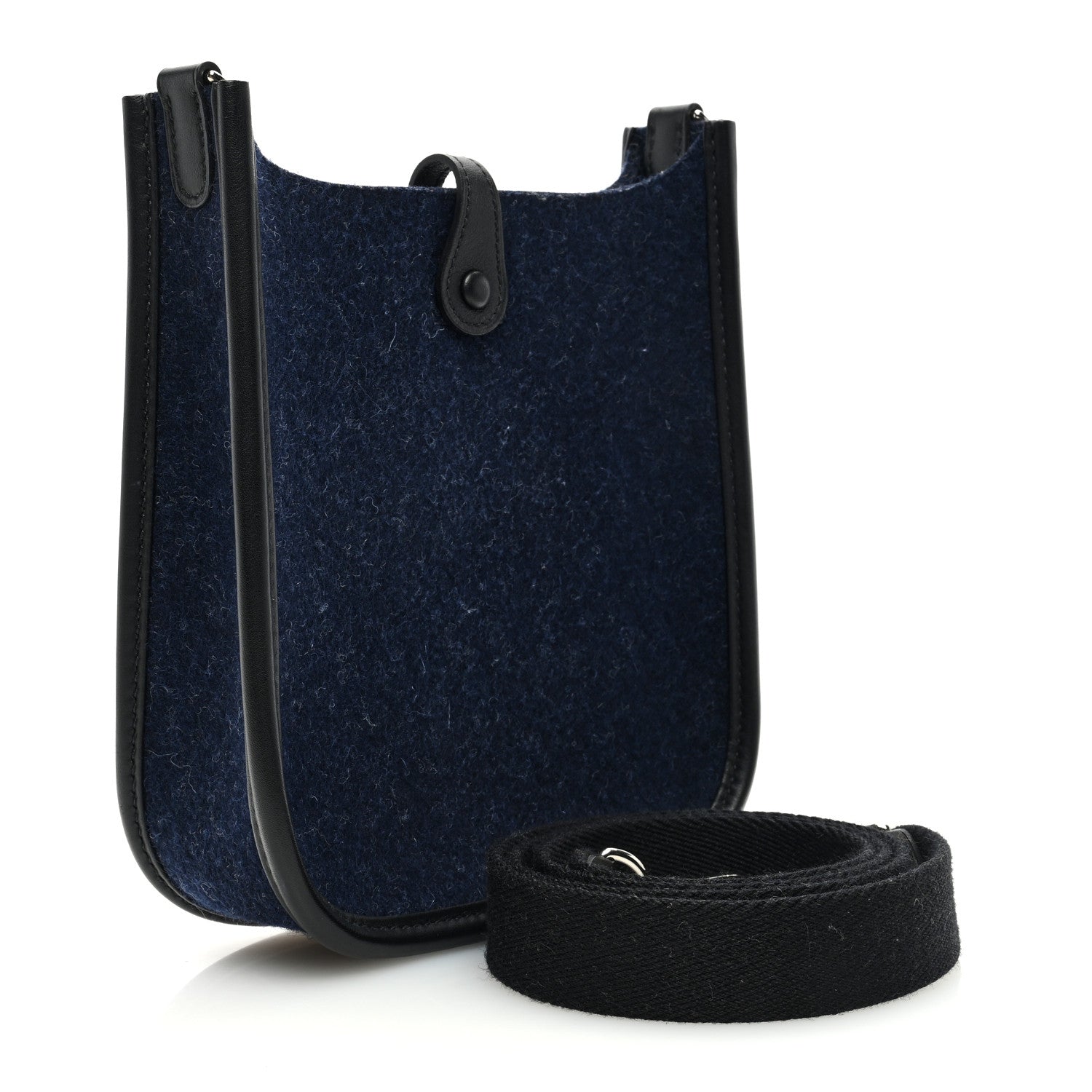 Hermes Feutre Swift Evelyne TPM Bleu Nuit Black 3 of 10