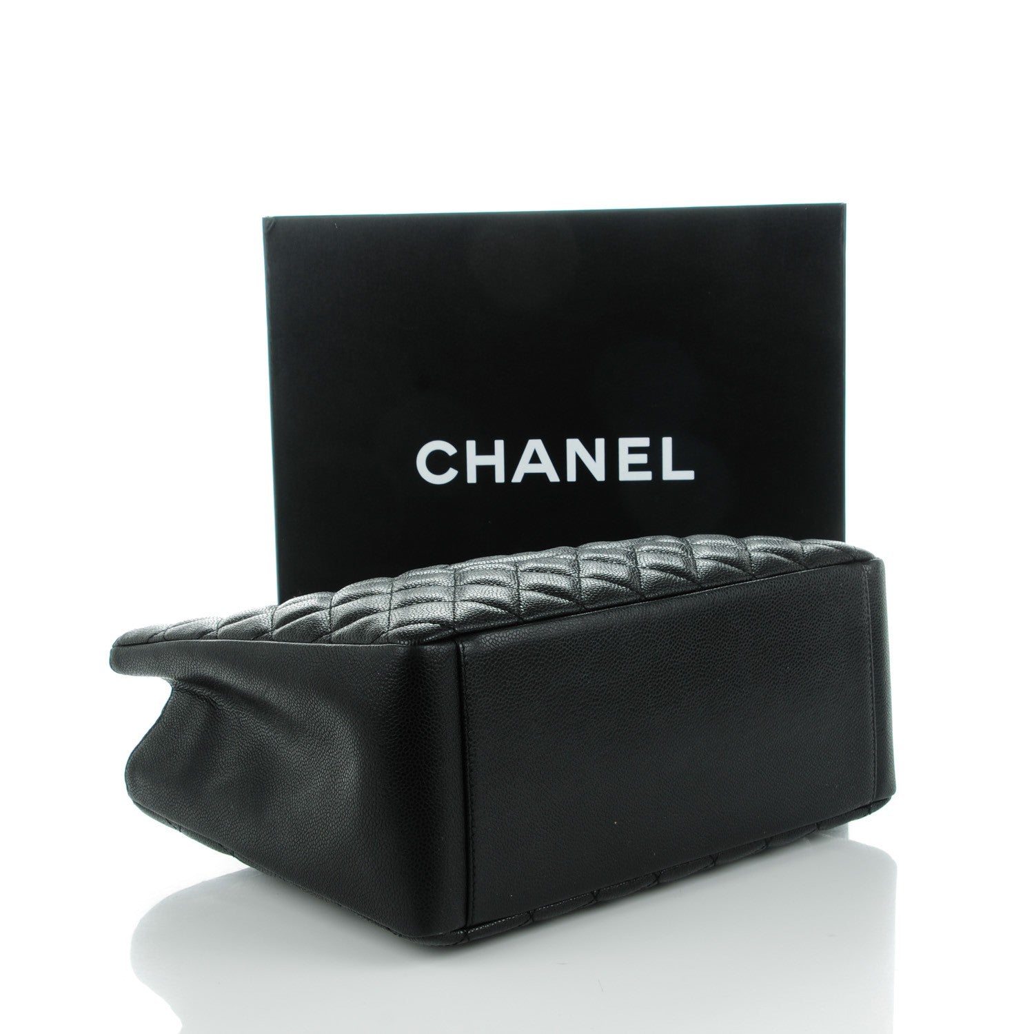 Chanel Caviar Quilted Grand Shopping Tote GST Black 4 of 7