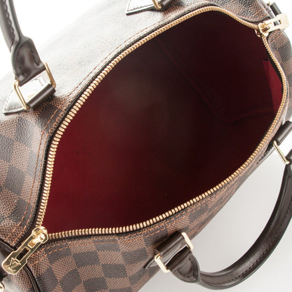 Louis Vuitton Damier Ebene Speedy Bandouliere 30 6 of 9