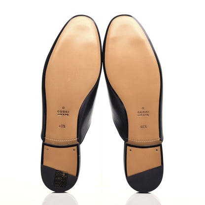 Gucci Calfskin Flower Embroidered Princetown Slippers 40.5 Black 6 of 11
