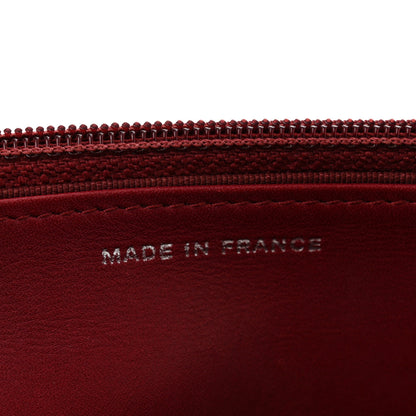 Chanel Calfskin Double Stitch Hamptons Wallet On Chain WOC Red 7 of 14