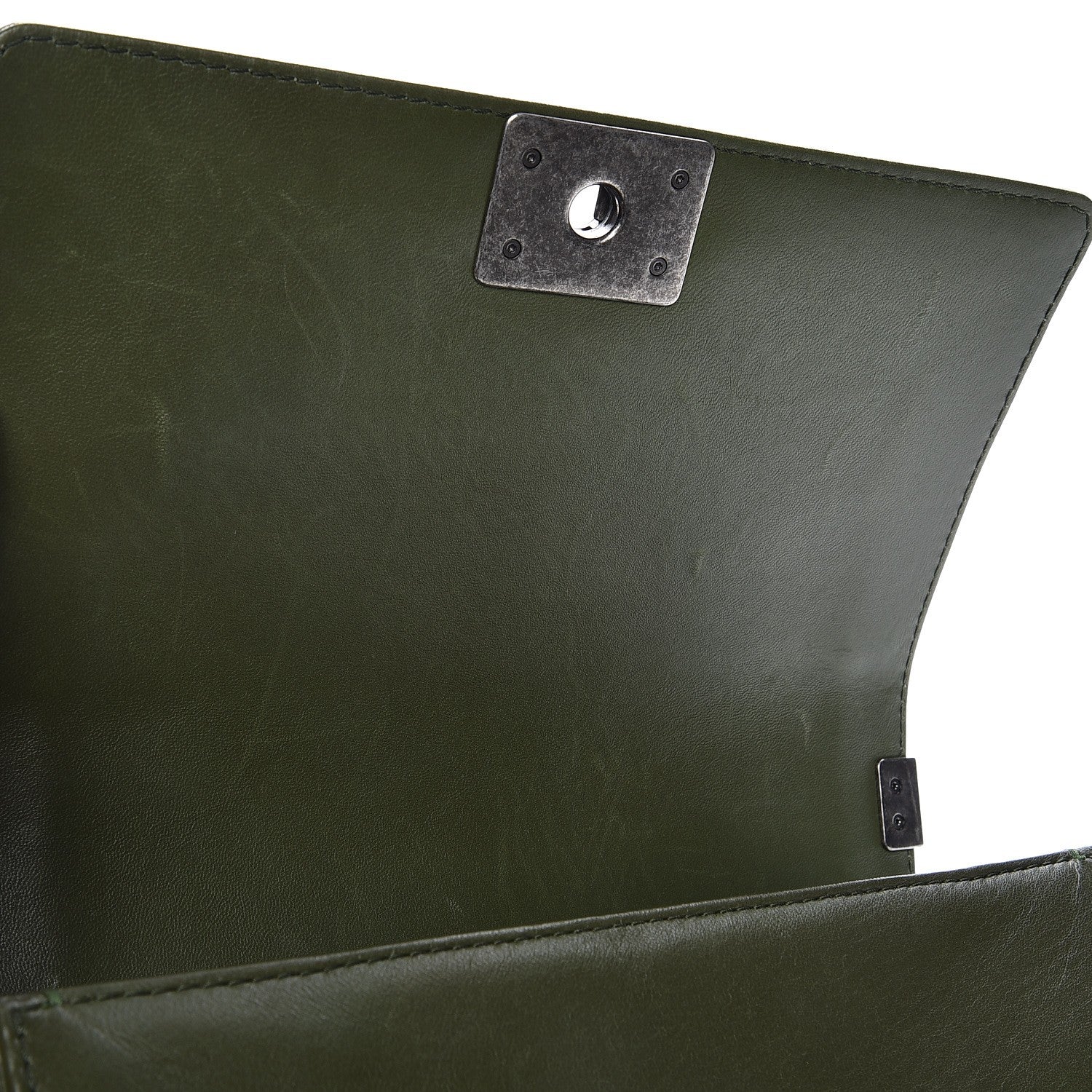Chanel Lambskin Medium Celtic Boy Flap Green 8 of 8